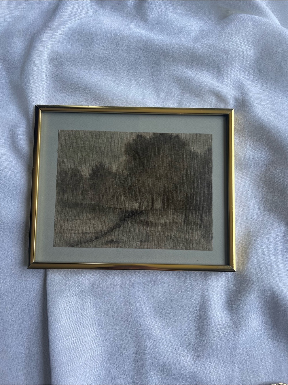 “Rooted” framed oil painting on linen